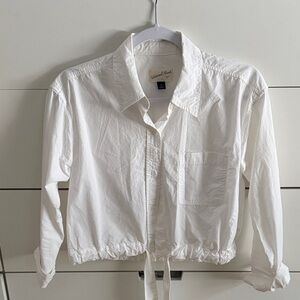 Universal Thread Cream Button-Up Shirt